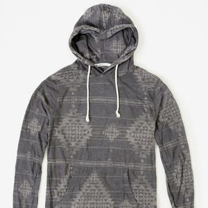 Urban Pipeline Charcoal Geometric Hoodie